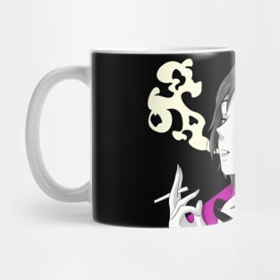 Funny and Cool Anime Girl Sweet Life and Dreams Vaporwave Mug